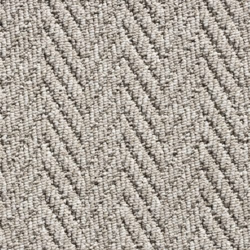 Buckley Herringbone Light Beige Stair Runner With Herringbone Border